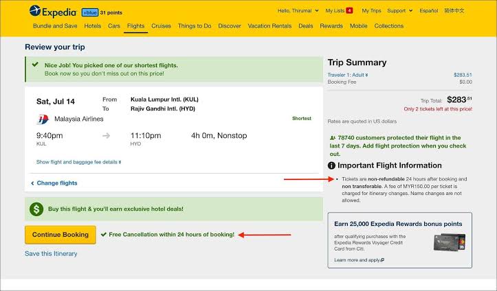 How to change flight on Expedia Nigeriantech.com.ng