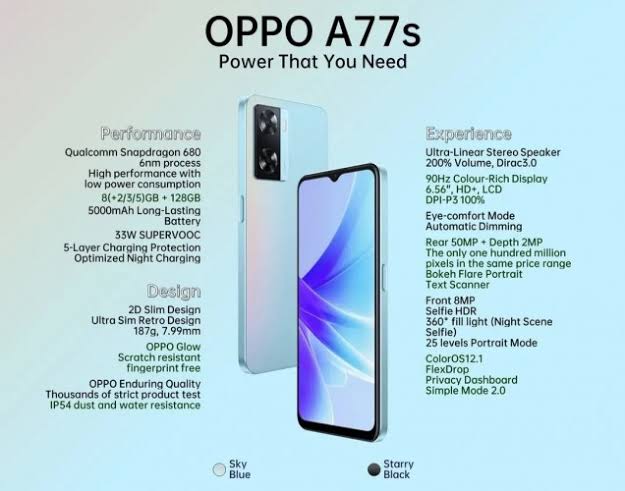 Oppo A77S Specifications & Price in Nigeria Nigeriantech.com.ng